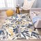World Rug Gallery Vintage Modern Floral Gray/Yellow/Ivory Area Rug 5'x7' 2075CREAM5X7 - alternate 3